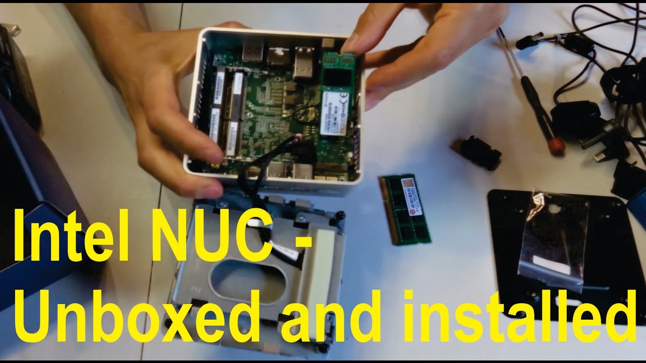 Unboxing and installation of Intel NUC mini PC