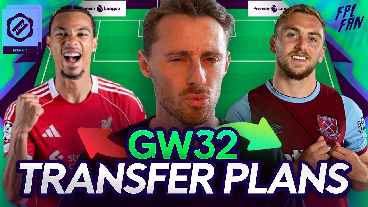 Планы трансферов в FPL GW32 | Лучшая стратегия с использованием фишек | Fantasy Premier League 25/26