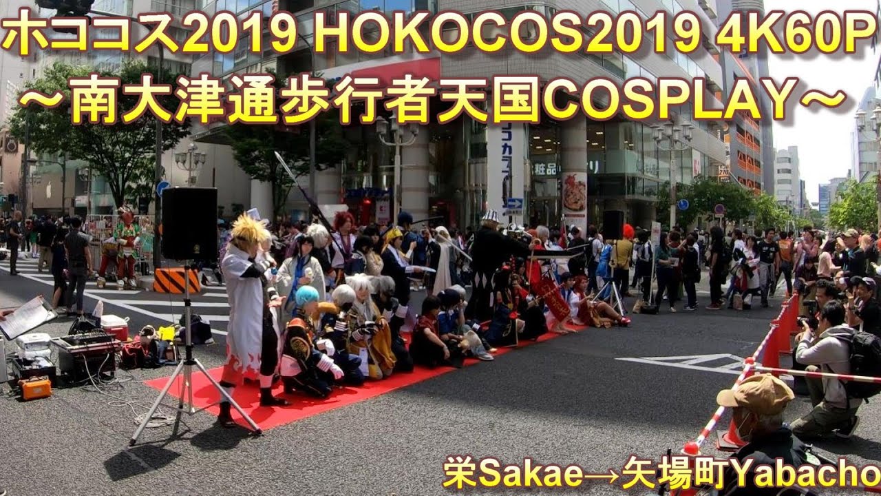 【Nagoya Walk 4K60P】ホココス2019春 南大津通歩行者天国 HOKOCOS2019