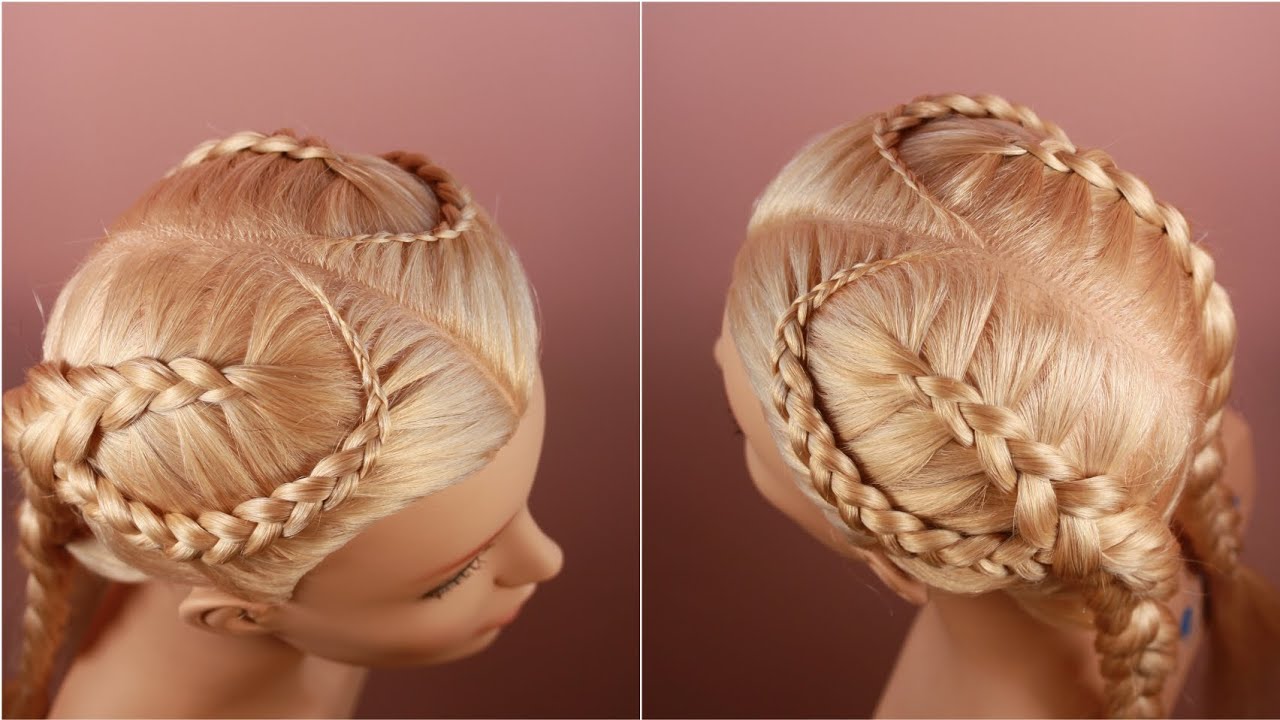 Lace micro braids into Dutch braids 💕