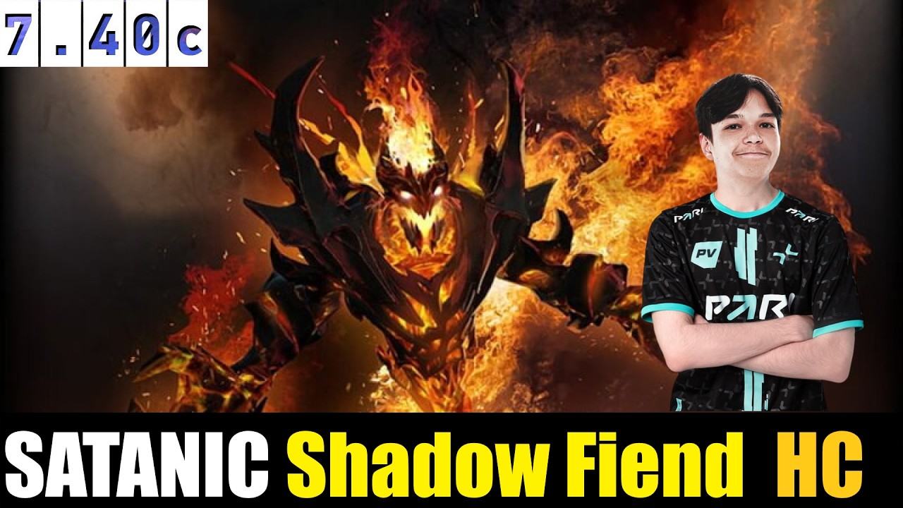 🤯SATANIC[Shadow Fiend] HC 7.40c- DOTA 2 HIGHEST MMR MATCH#dota2gameplay  #dota2   #dota2gameplay