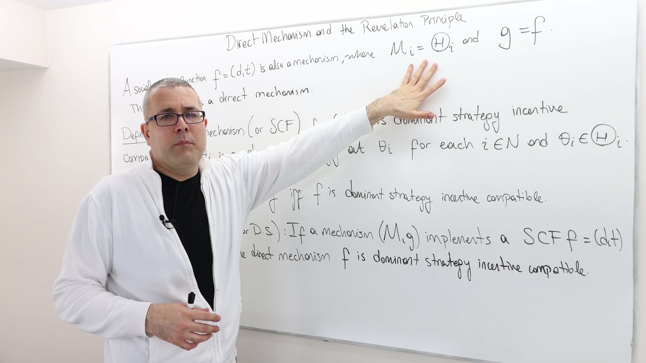 (AGT11E8) [Game Theory] Direct Mechanisms, Dominant Strategy IC,  and Revelation Principle