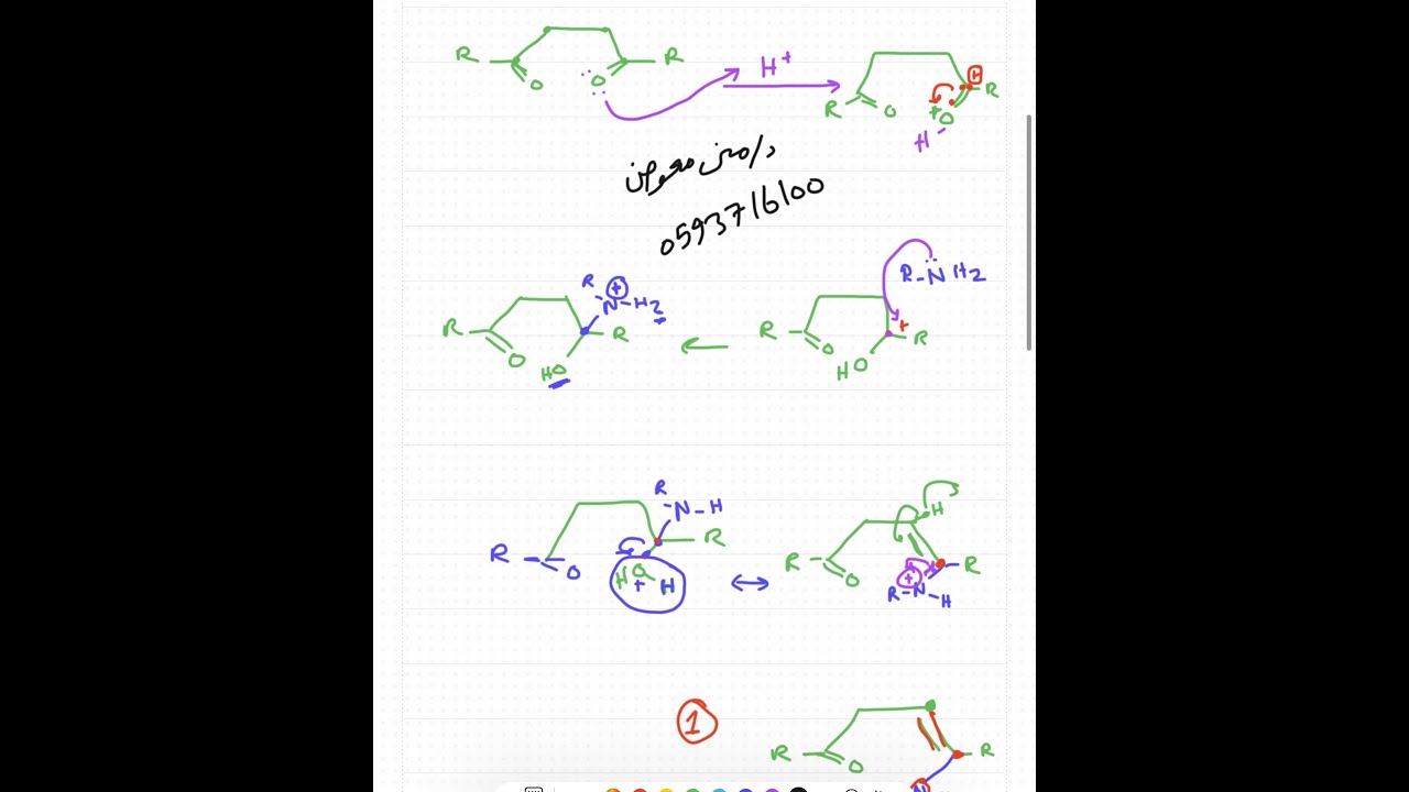 Paal-knorr synthesis of pyrrole بالعربي