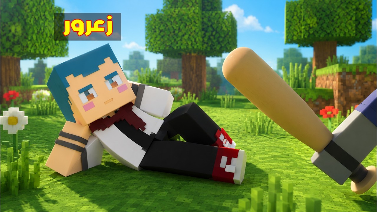 فلم ماين كرافت : من ضرب زعرور البطل 🔥😱