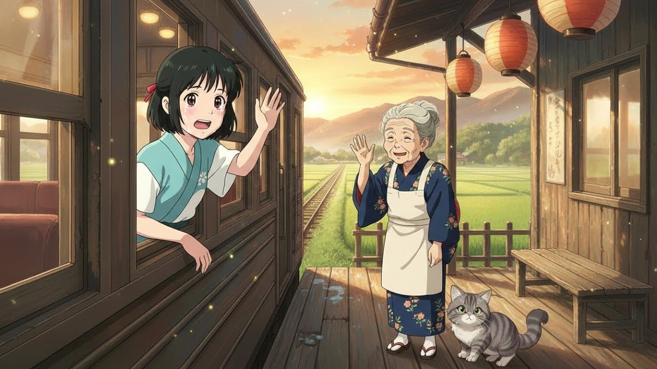 Whispers of Summer 🌸 | Ghibli Style Japanese Countryside with Grandma| Relaxing ASMR 