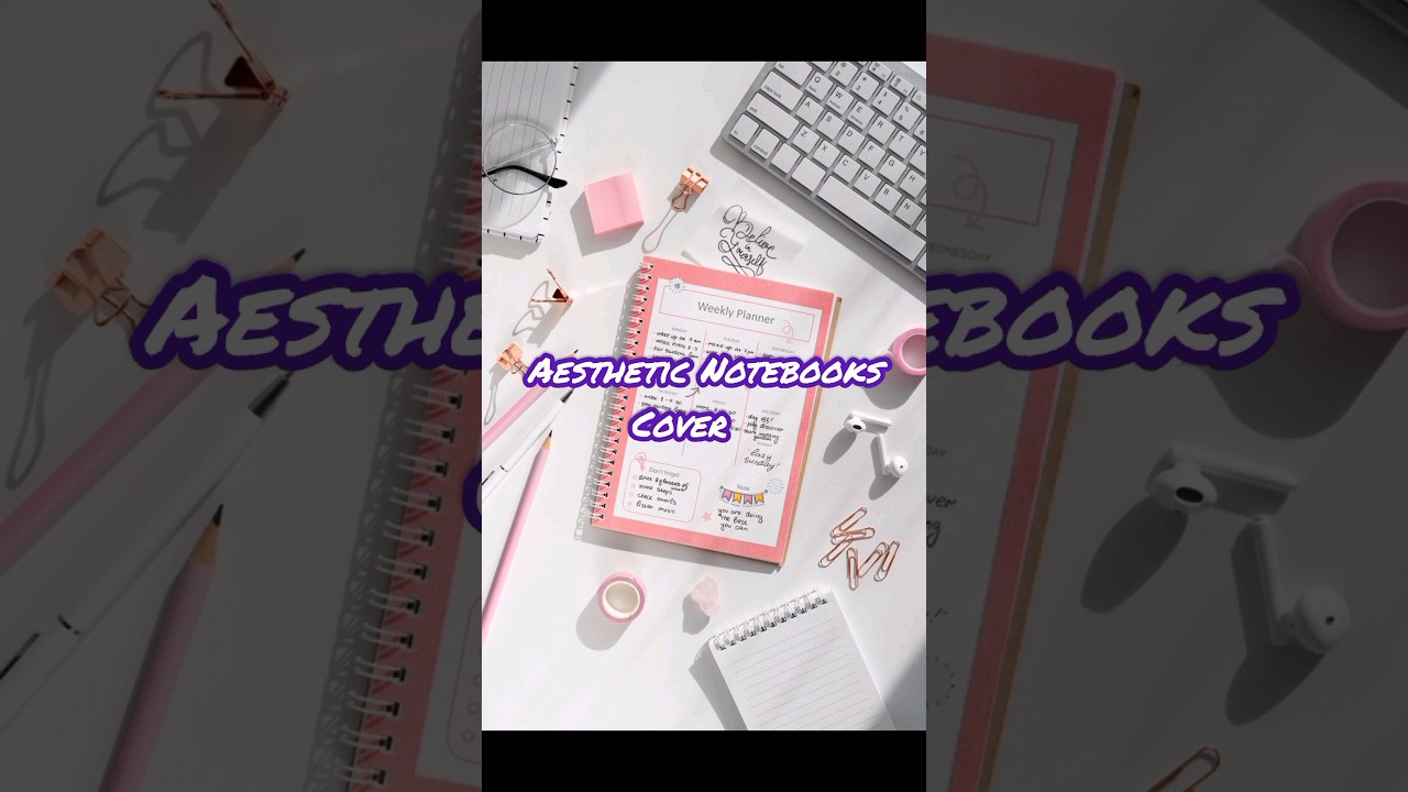Aesthetic Notebooks Cover Ideas 💡 #shortsfeed #diycrafts #universeartandeducation