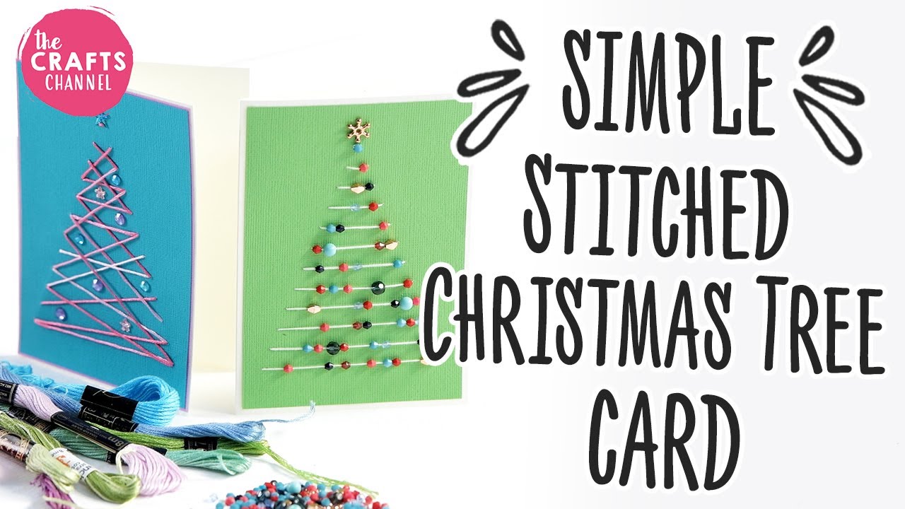 Stitched Christmas Tree Card: Simple Tutorial