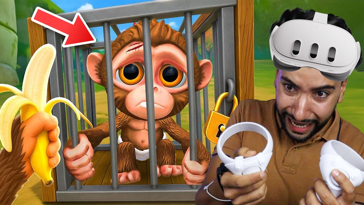 جربت حياة القرد وندمت 😳 | I Am Monkey VR