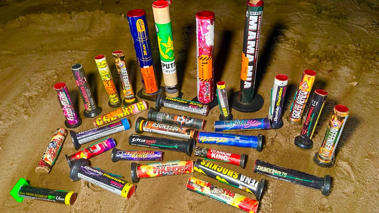 XXL BOMBENROHR VERGLEICH Salute, Whistling, Crackling und Feuertopf| Bestes Bombenrohr f&uuml;r Silvester