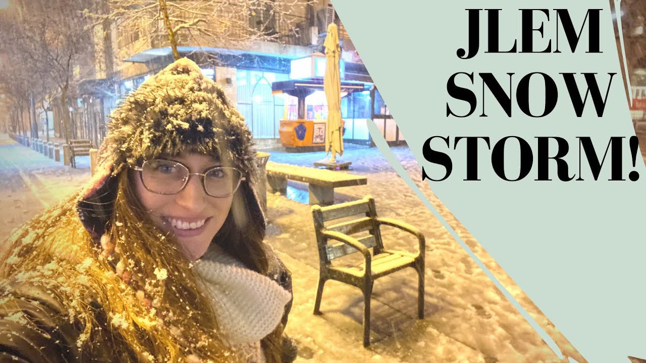 SNOW STORM IN JERUSALEM - last day at work, stone throwing ritual and snow! 🥶☃️❄️// Israel Vlog 13
