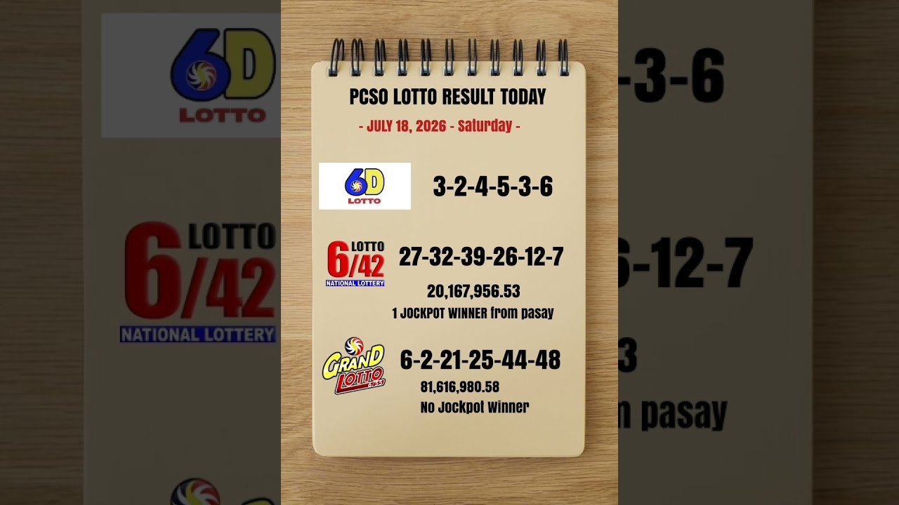 Lotto Result Today 9pm Draw July 18, 2026 PCSO # #lotto #lottoresulttoday #lottoresulttoday9pm