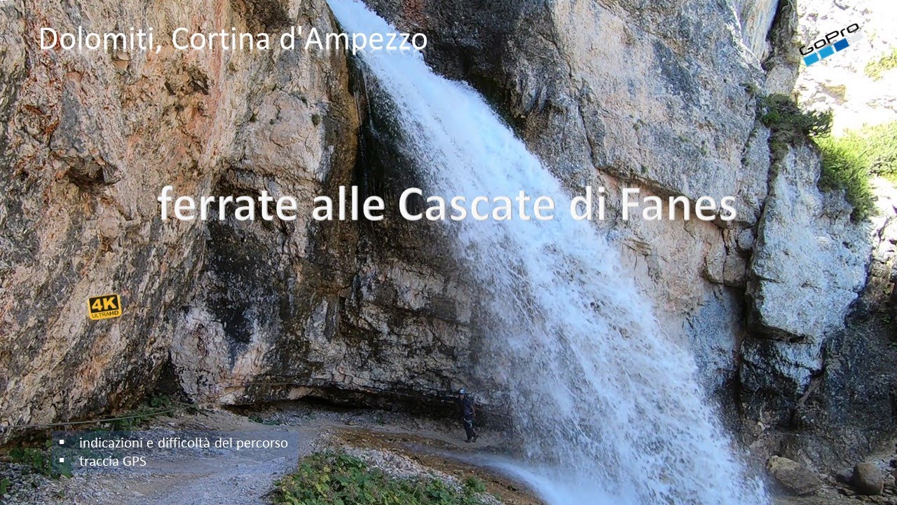 Ferrate alle Cascate di Fanes. Dolomiti, Cortina d'Ampezzo