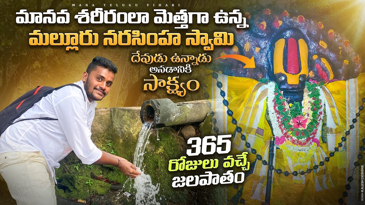 మానవ శరీరంలా మెత్తగా,రోమాలతో ఉన్న నరసింహ స్వామి | Malluru Narasimha Swamy Temple | Malluru Temple