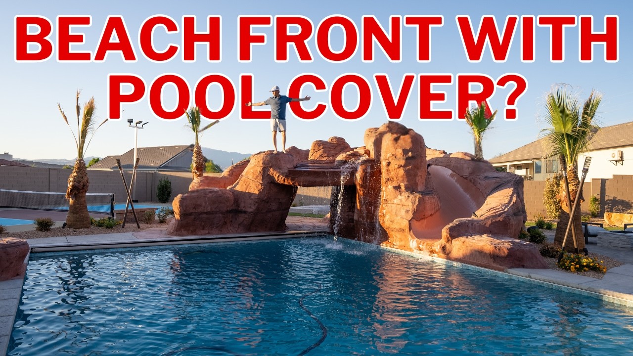 BEST Backyard Pool With Beachfront Entry