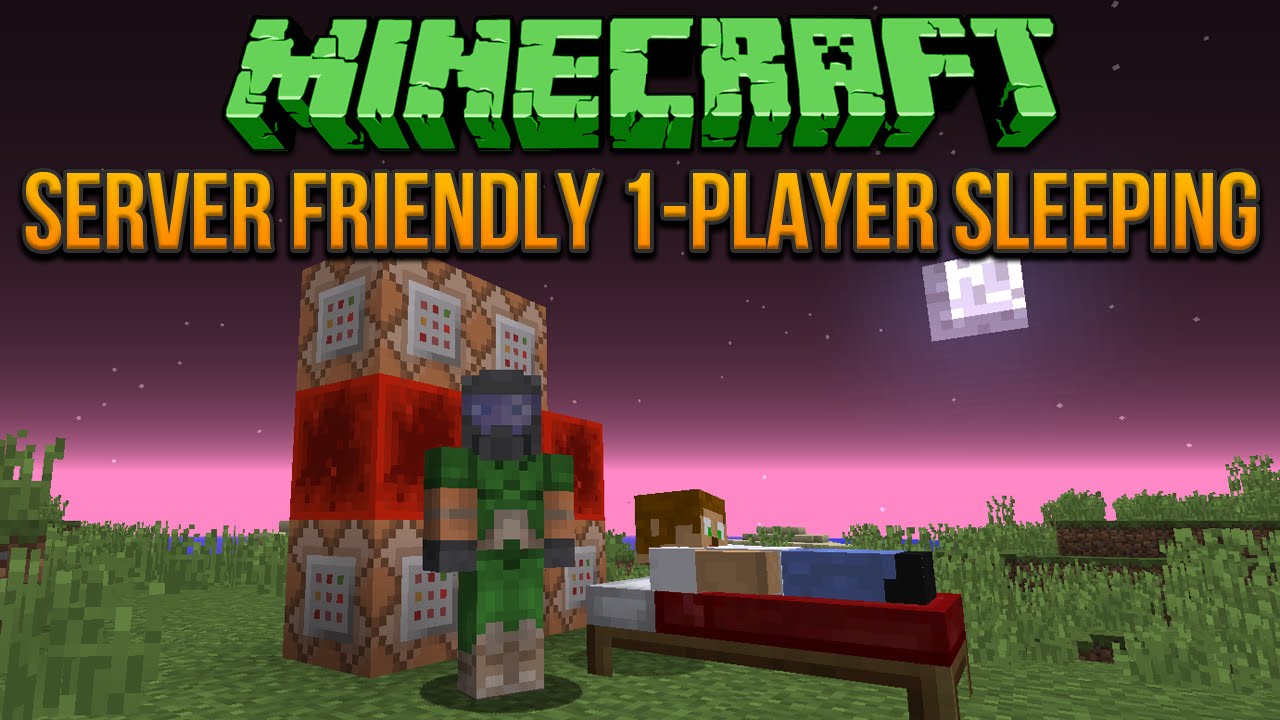 Minecraft: Server Friendly 1-Player Sleeping Tutorial