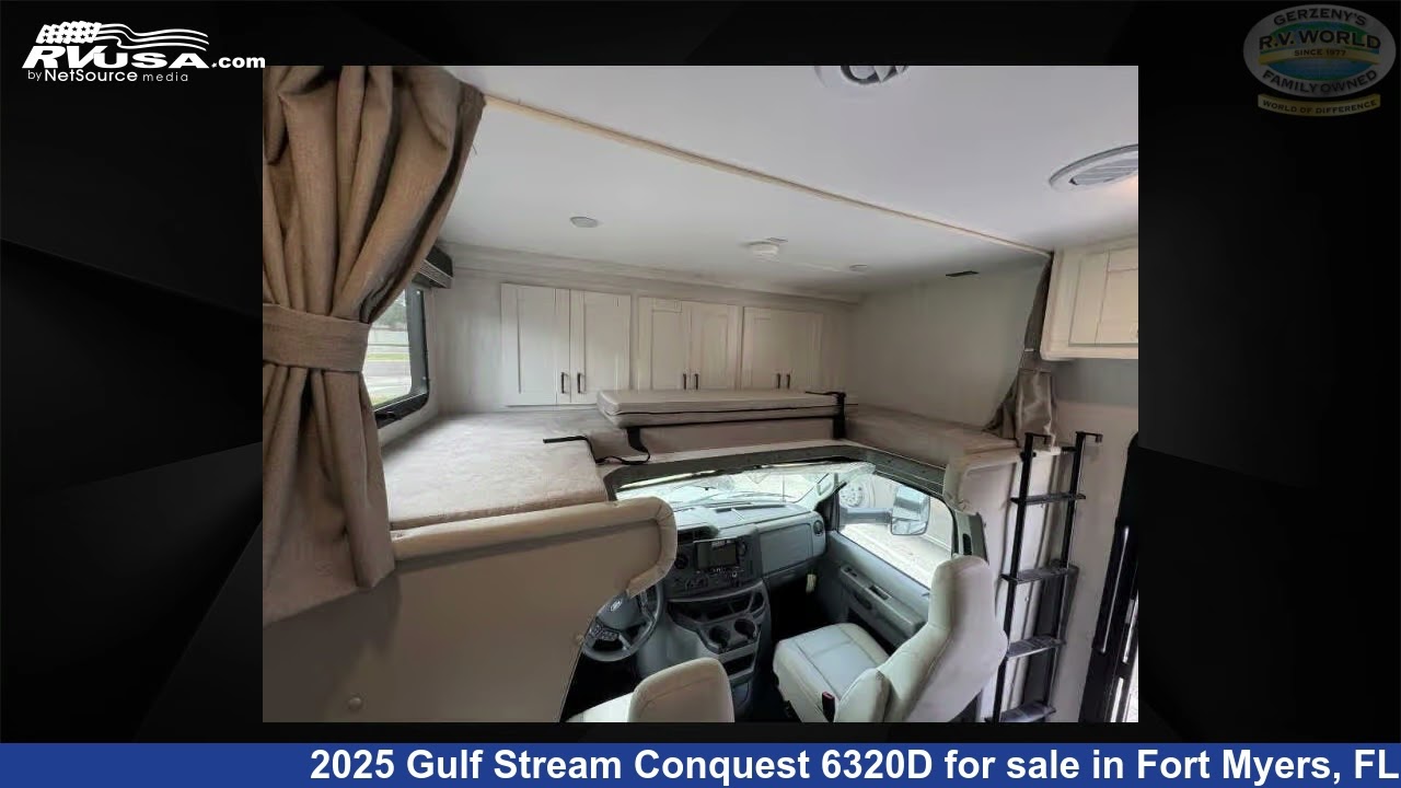 Amazing 2025 Gulf Stream Conquest 6320D Class C RV For Sale in Fort Myers, FL | RVUSA.com