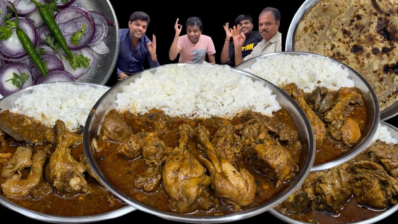 रात को 12 बजे के बाद परिवार के साथ मसालेदार चिकन करी खाकर मज़ा आ गया / 😃👌