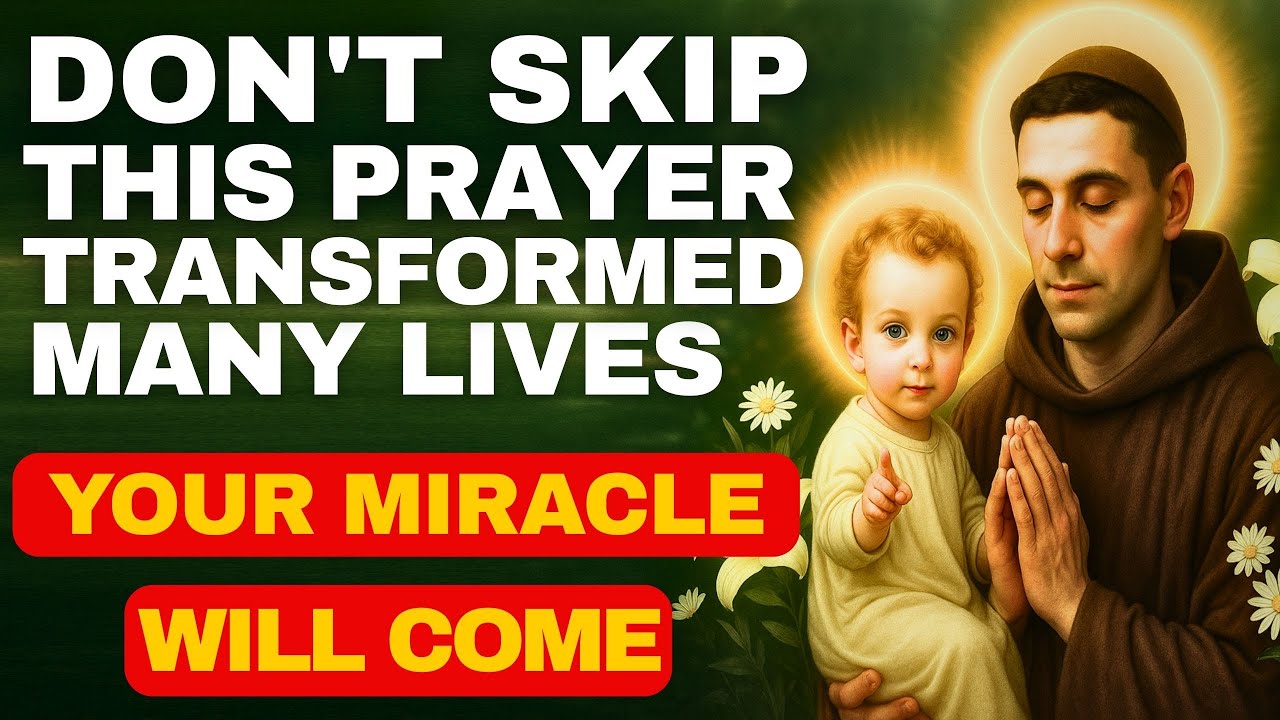 💖POWERFUL PRAYER TO SAINT ANTHONY TO OBTAIN A QUICK BLESSING
