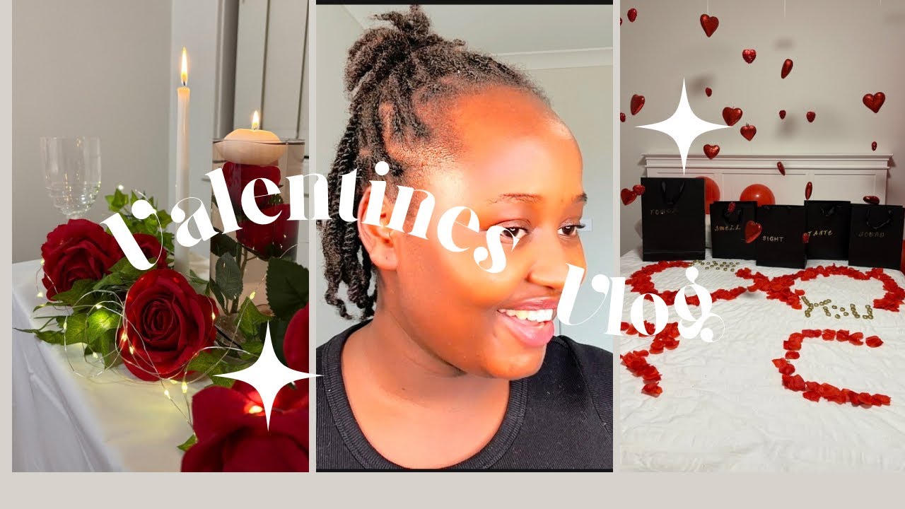 VALENTINES DAY VLOG| Part 1| Surprised Fiancé with home date night💕
