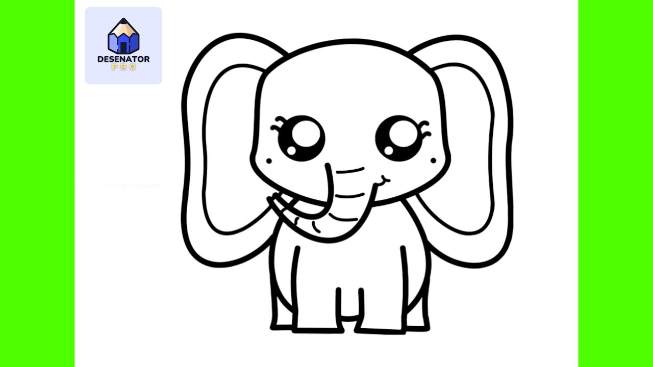 Cum Sa Desenezi Un ELEFANT | Usor Pas cu Pas Tutorial pentru Incepatori