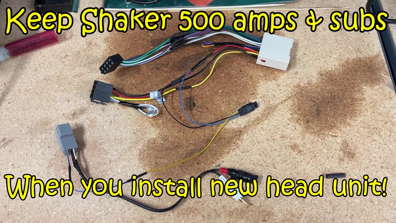 2006 Ford Mustang How to Keep Stock Shaker 500 Radio Amps Working with New Head Unit