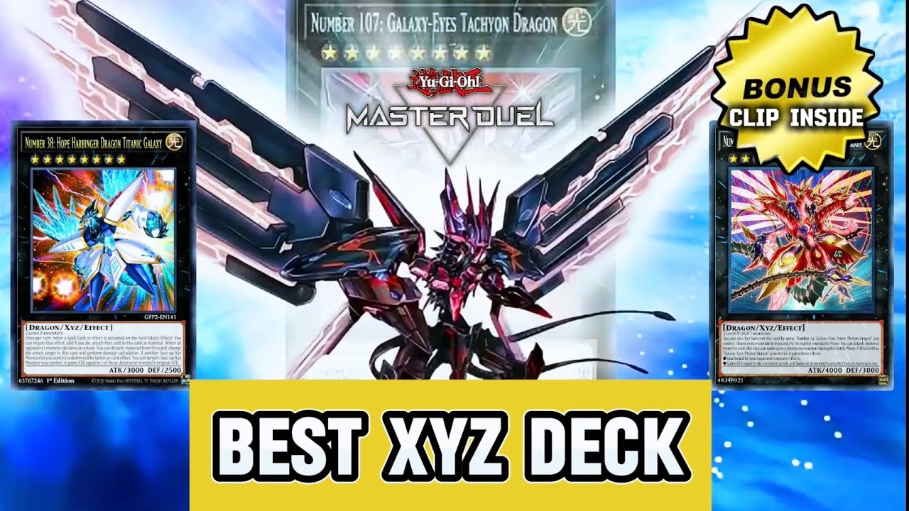 DRAGONS XYZ Deck, Galaxy-Eyes Tachyon Crushing Meta [Master Duel]