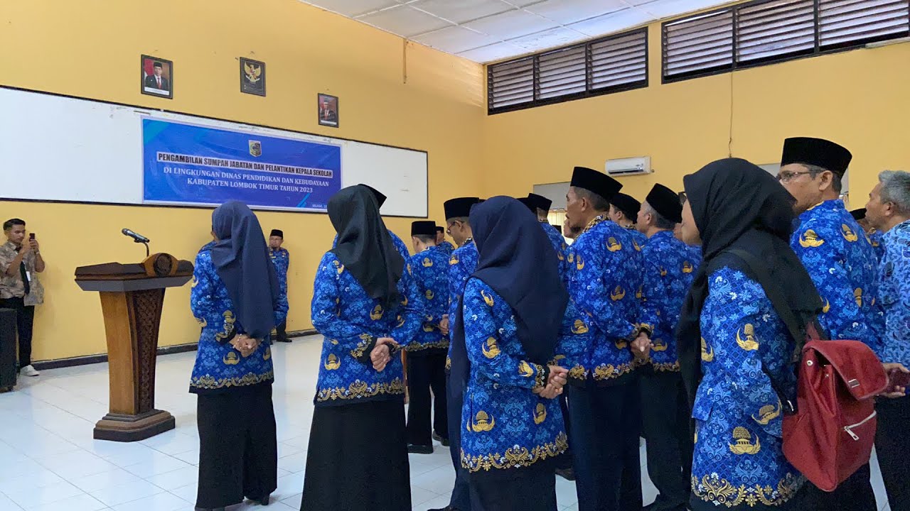 Pengambilan Sumpah Jabatan dan Pelantikan Kepala Sekolah Lingkup Dinas Dikbud Tahun 2023