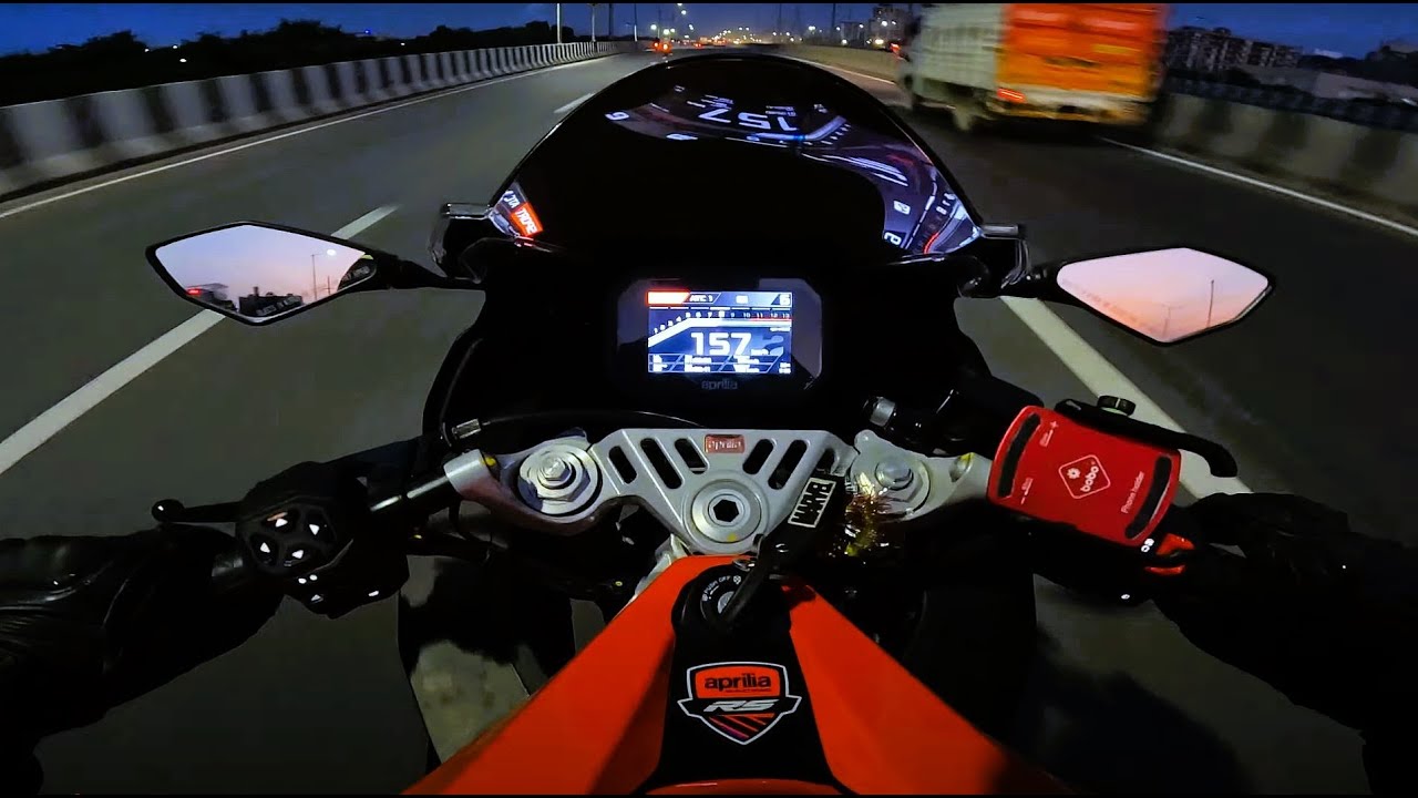 2O minutes of pure adrenaline on Aprilia RS 457 | Sunday ride to ambience mall