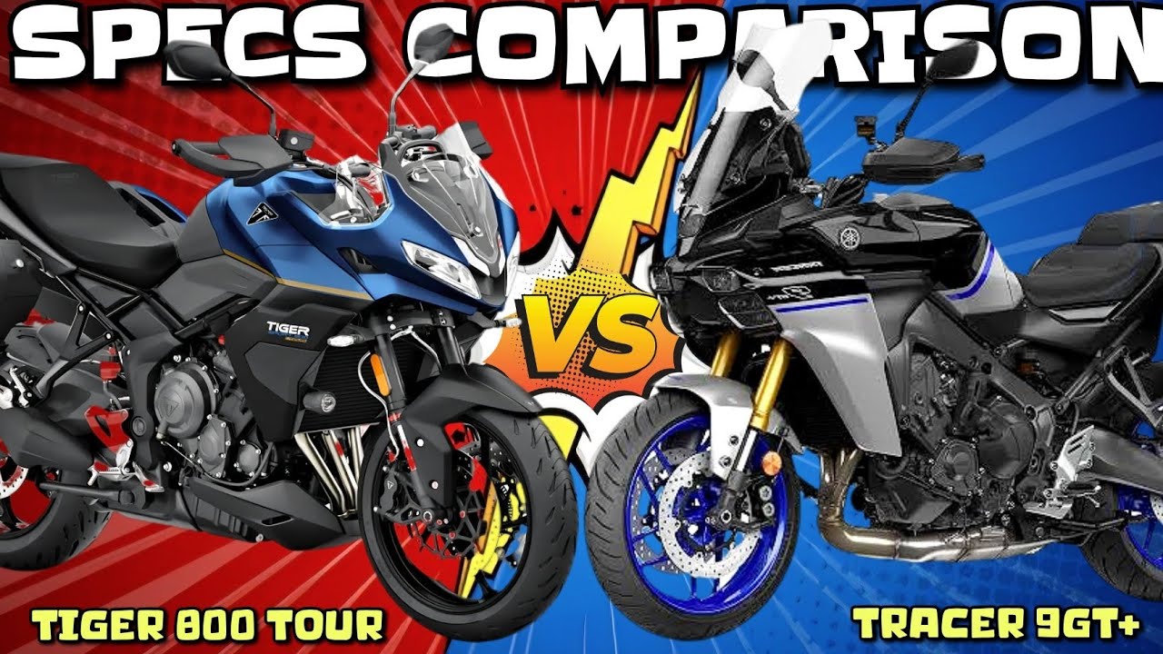 Triumph Tiger 800 Tour 2026 года против Yamaha Tracer 9GT Plus | Краткий обзор характеристик!🔥