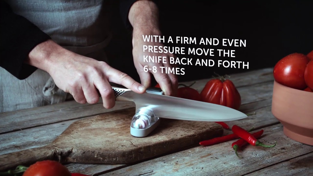 How to Maintain Your GLOBAL Knife with the MinoSharp Ceramic Water Sharpener