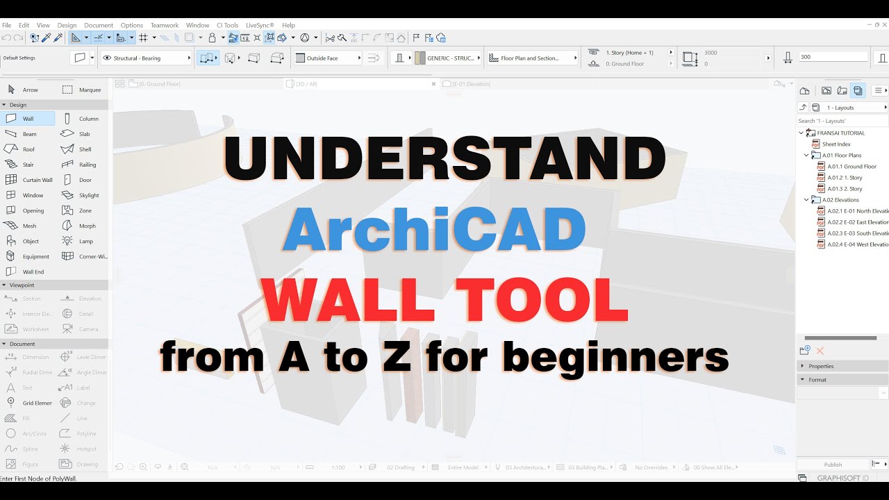 Archicad Wall Tool Explained | Complete Breakdown Beginner’s Guide