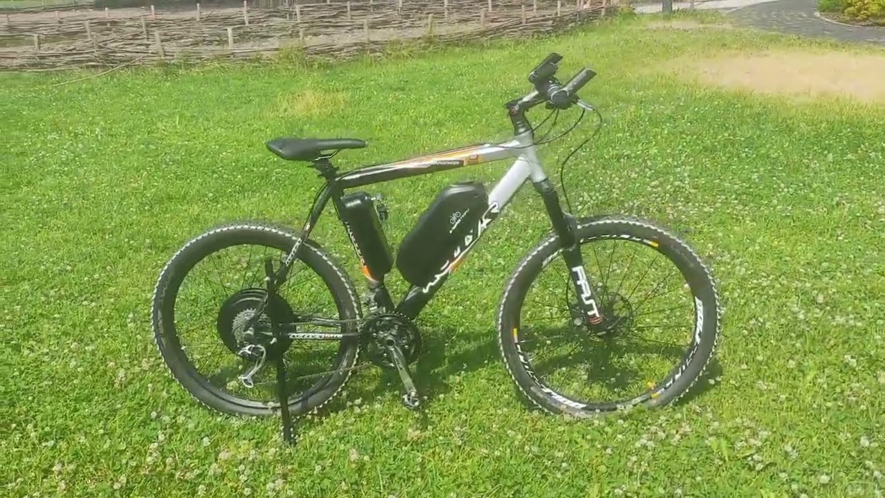 Konwersja roweru na elektrycznym, bidonowa 1500 Wat. Kellys Salamander.