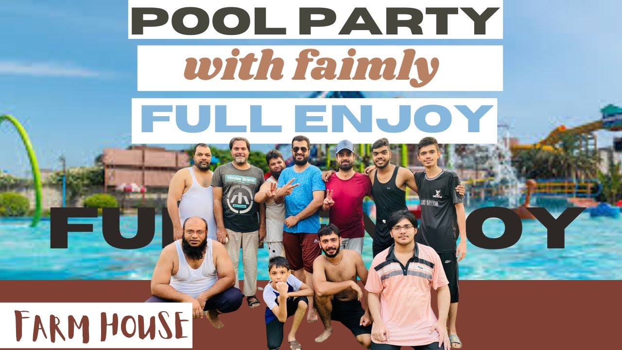 Pool Party With Family🫶🏻🖤🌏