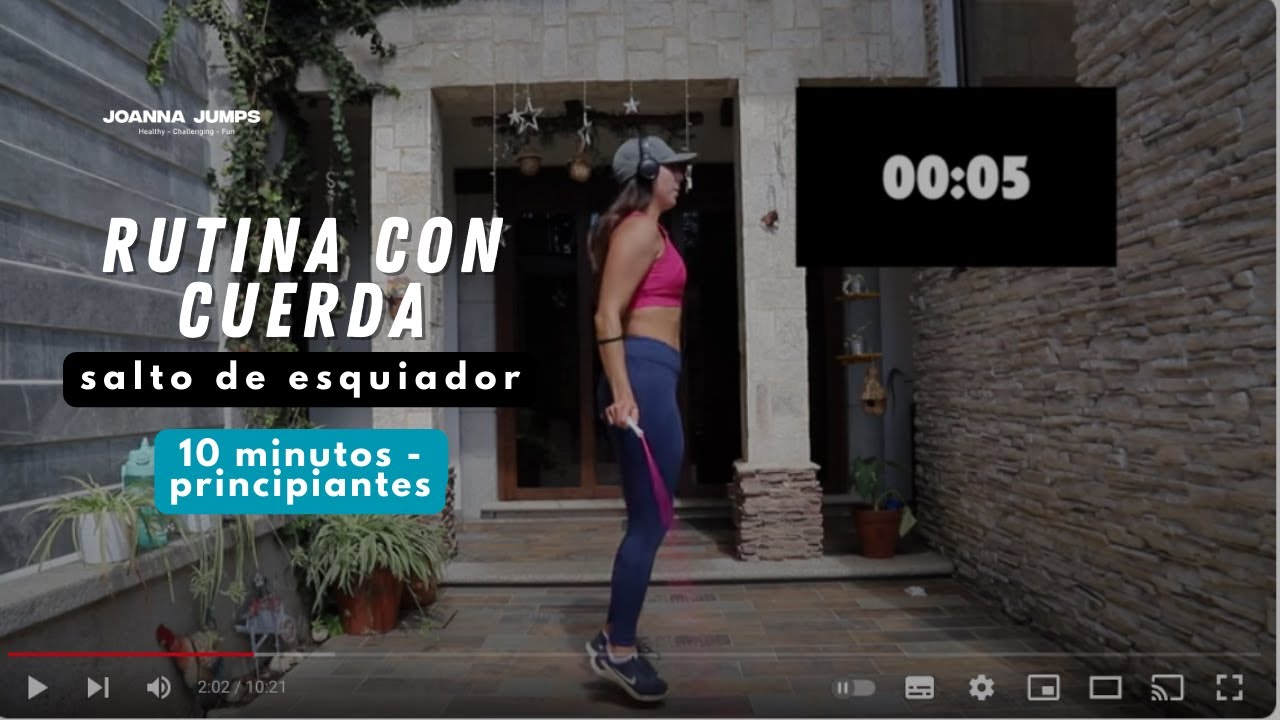 RETO 8-8 Rutina con Cuerda - Salto Esquiador - 10 minutos @joannajumps