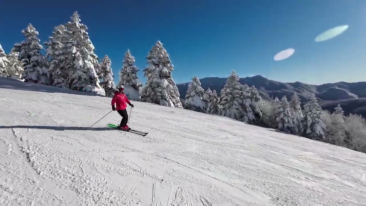 20241230志賀高原焼額山スキー場　DJi オスモアクション3で撮影