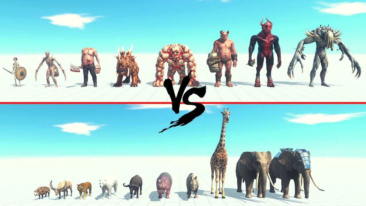 Infernals Faction Vs Modern Mammals Faction ARBS | Animal Revolt Battle Simulator
