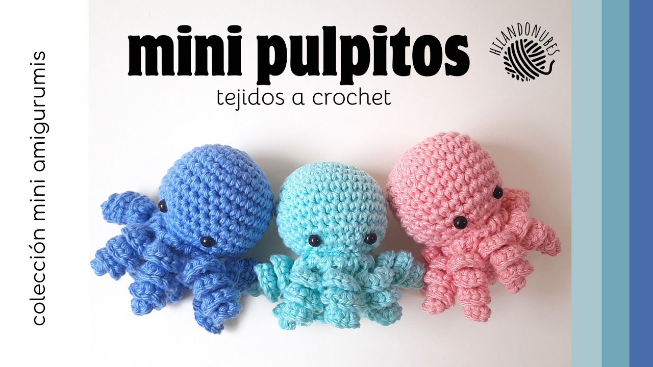 Como hacer un mini pulpito amigurumi a crochet ❤️​🐙
