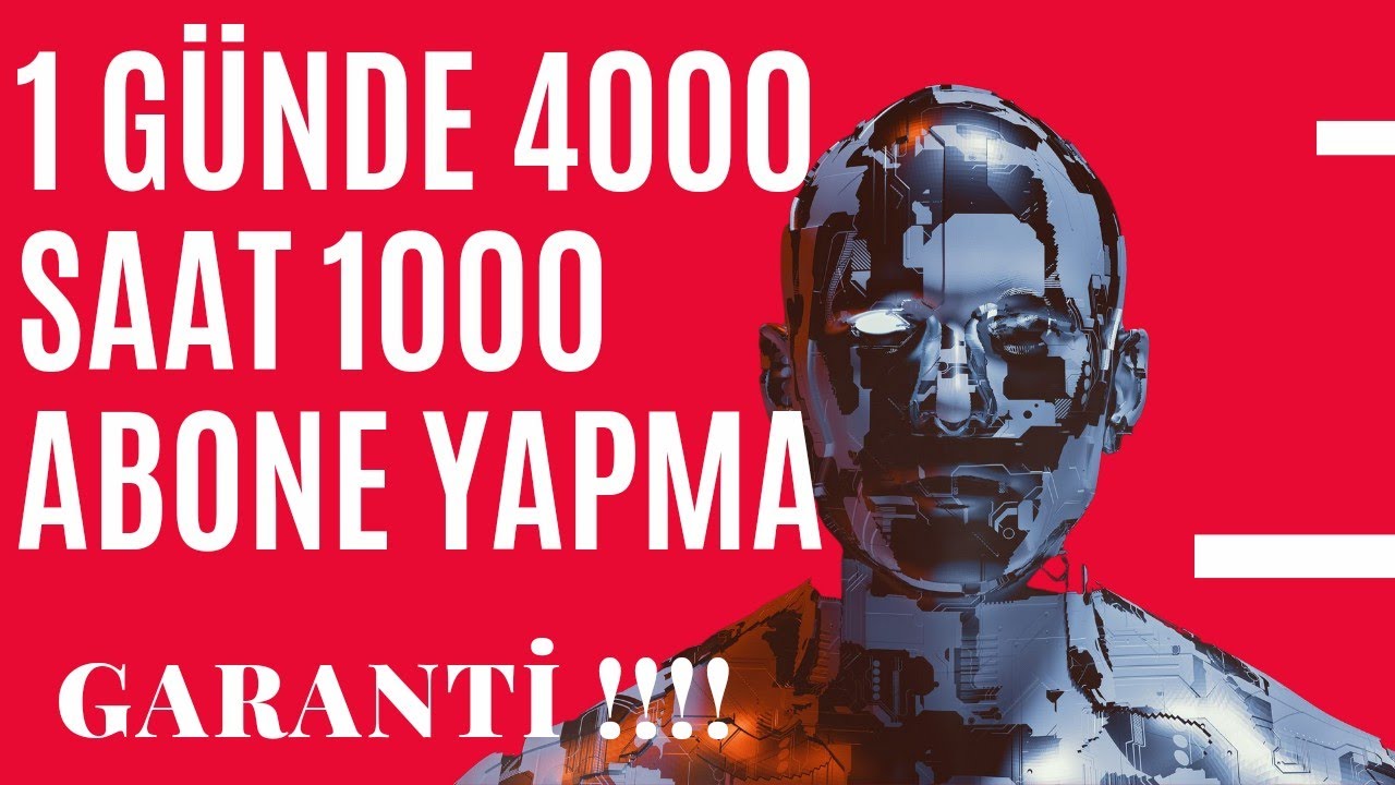 Youtube para kazanma 4000 saat ve 1000 abone hilesi artık yapmak çok kolay !!!