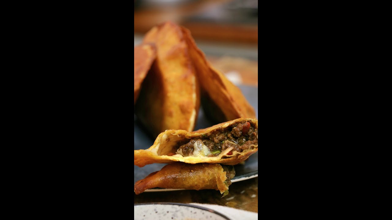 Chaussons Steak Hach&eacute; fa&ccedil;on Fataya (simplifi&eacute; avec des tortillas)
