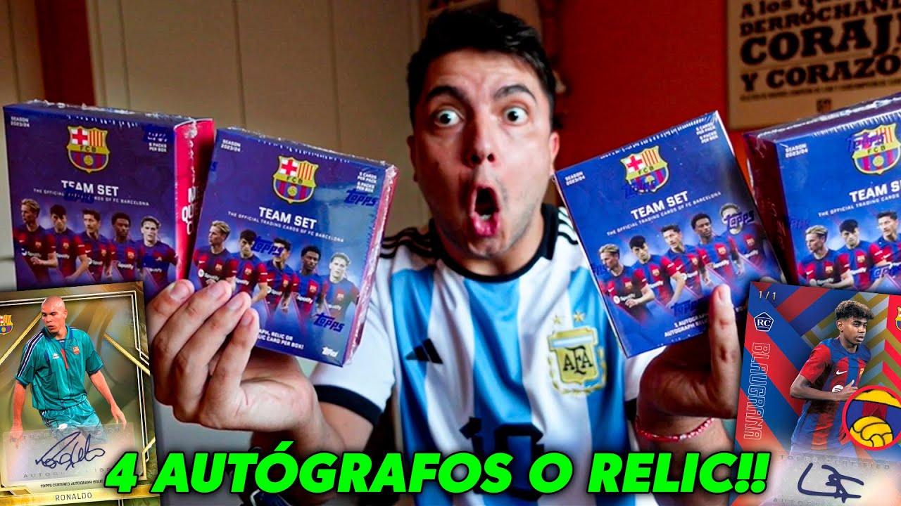APERTURA ÉPICA! 4 AUTÓGRAFOS o RELIC ASEGURADOS en TEAM SET BARCELONA!!