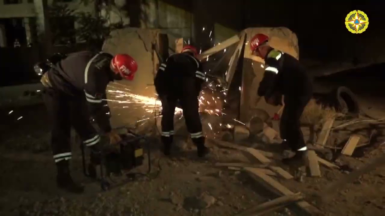 Mülki müdafiə alayının şəxsi heyəti gecə həyəcan siqnalı ilə qaldırılıb
