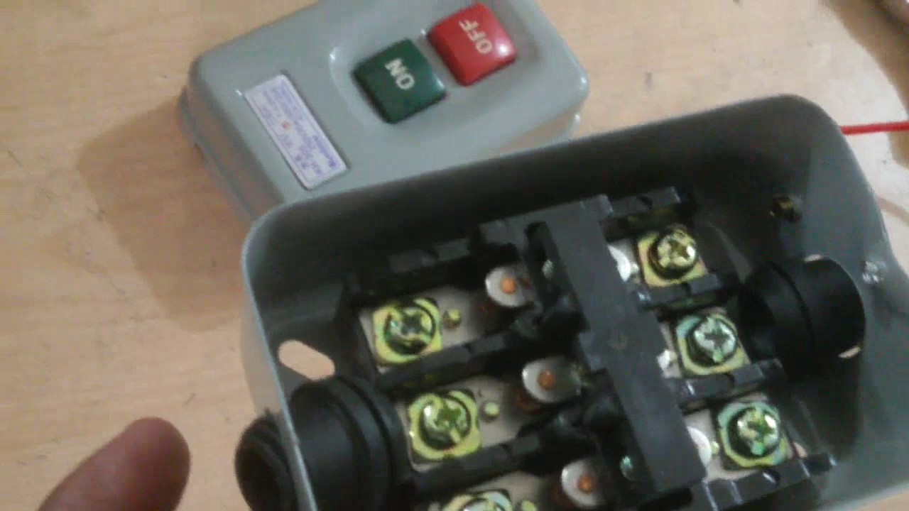 how to connect pump motor by push button switch |