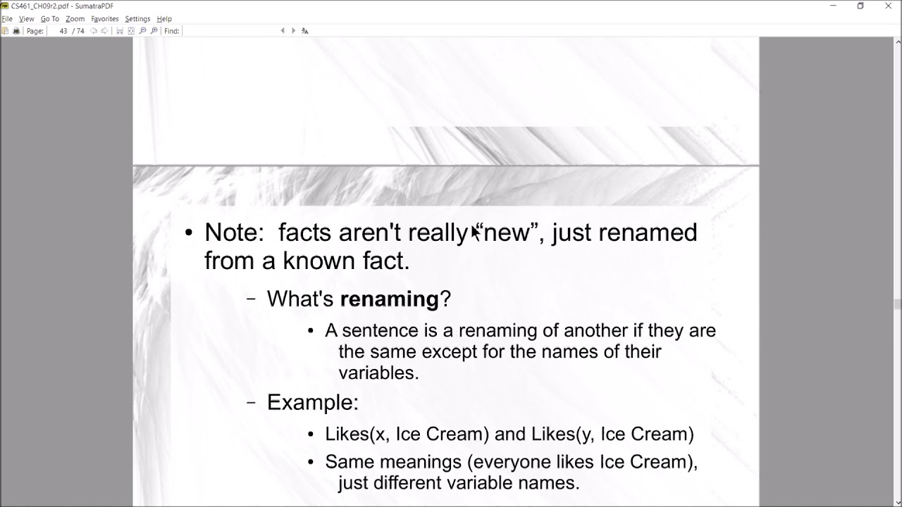 CS461 AI Lecture:  Section 9.3:  Forward Chaining