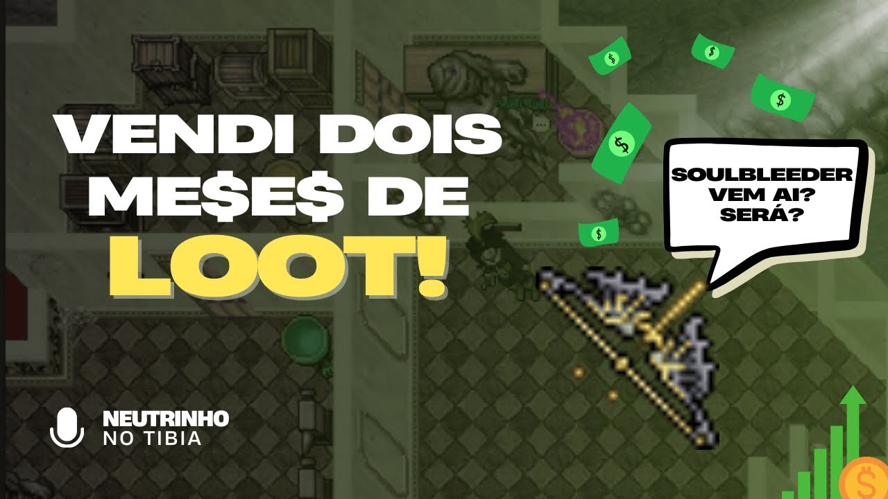 DEIXEI O LOOT DO MEU PALADIN ACUMULAR NO TIBIA! CHEGOU A HORA DE COMPRAR O SOULBLEEDER? 🤑🤑