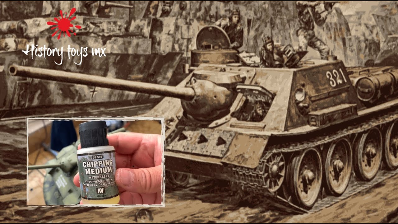 SU 100 tanque destructor Ruso escala 1/25 (Camuflaje Invernal)