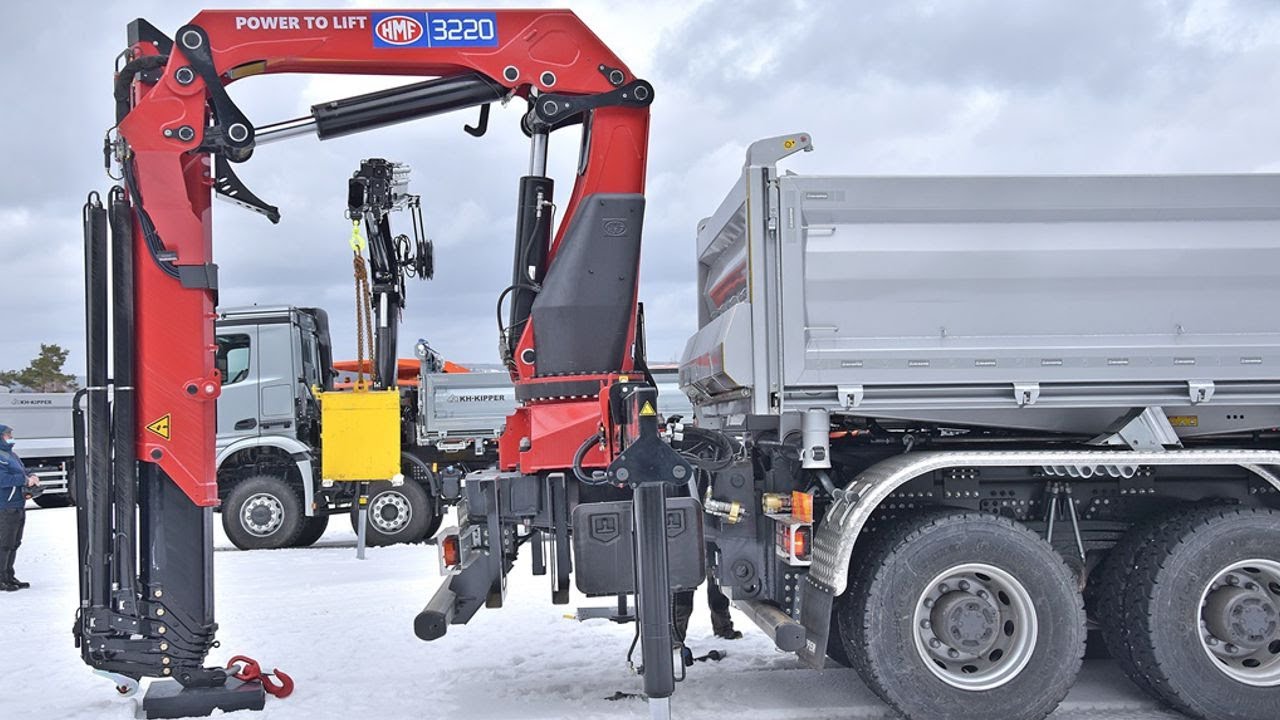 Tipper body with crane console │Wywrotka z odłączanym żurawiem