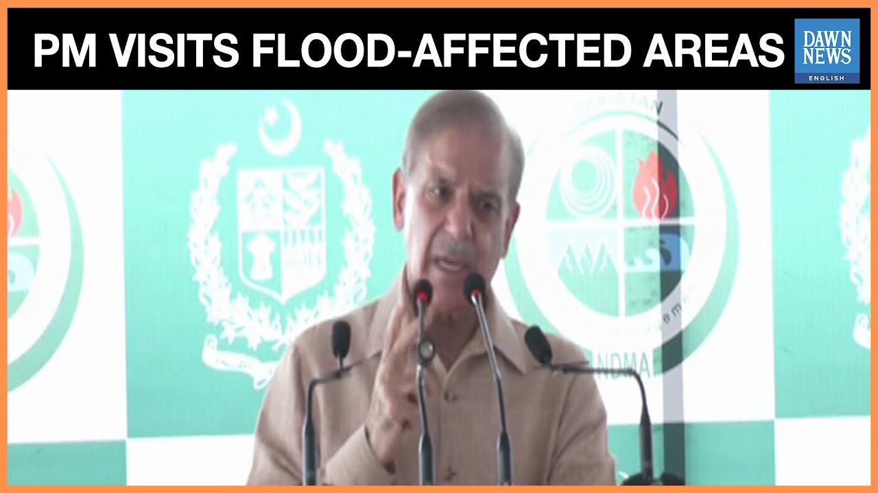 PM Shehbaz Visits KP&rsquo;s Flood-Hit Areas, Regrets &lsquo;Lessons Not Learned&rsquo; from 2022 | Dawn News English
