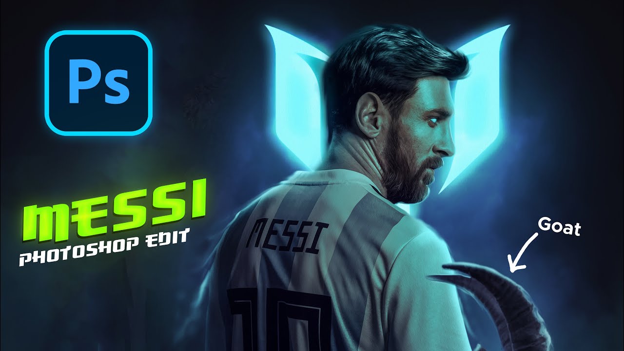 I Made a Crazy Fanart for Messi ( photoshop )