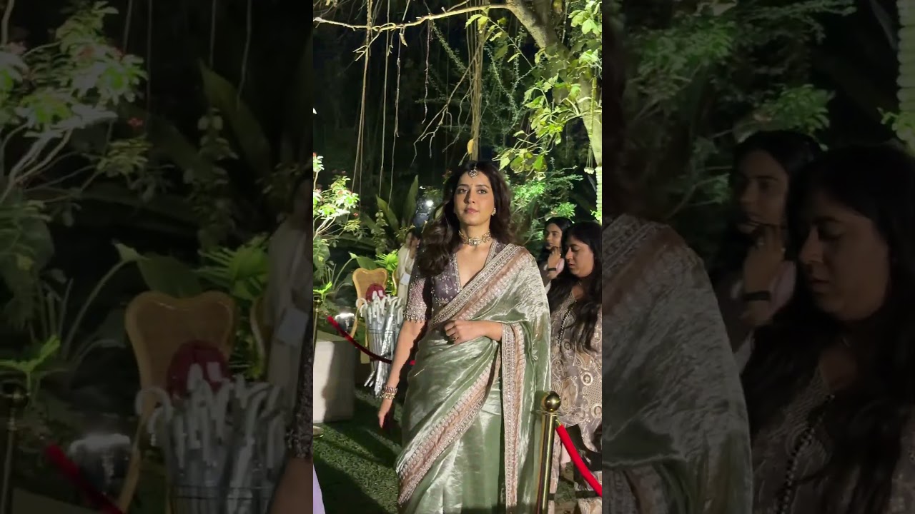 Actress Rashi Khanna Garu at Allu Sirish & Nayanika&rsquo;s Wedding | Geetha Arts | #shorts