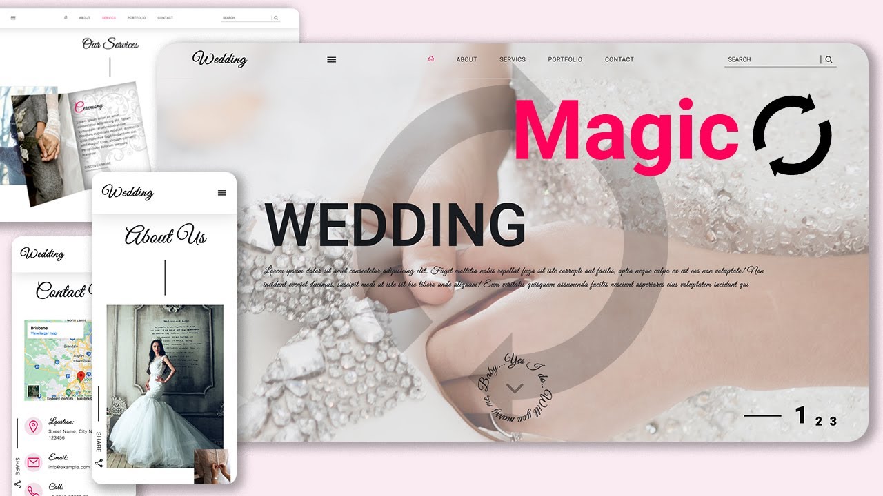 Elegant Wedding Website: HTML, CSS, JavaScript & Bootstrap Magic! 💍✨